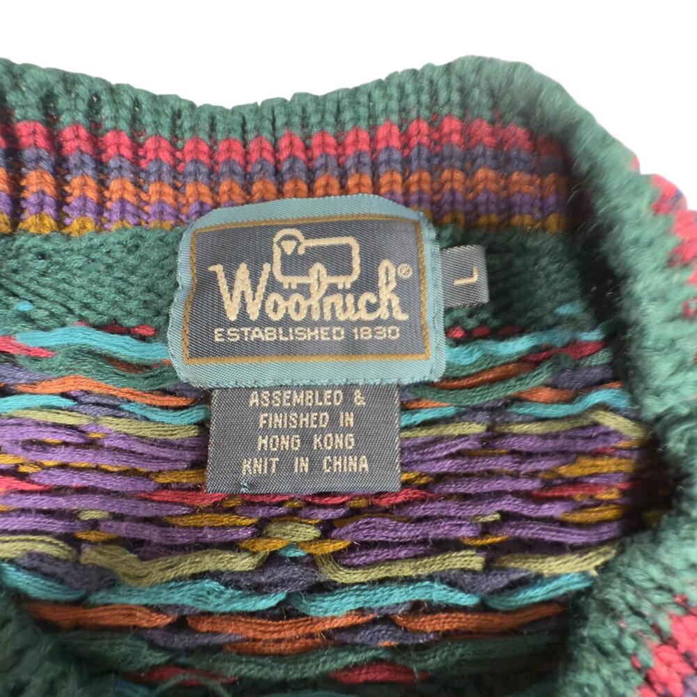 Vintage Woolrich Multicolor Patterned‎ Men's Sweater - Picture 4 of 7